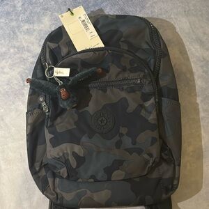 Kipling cool camo Seoul Go Small Tablet Backpack NWT